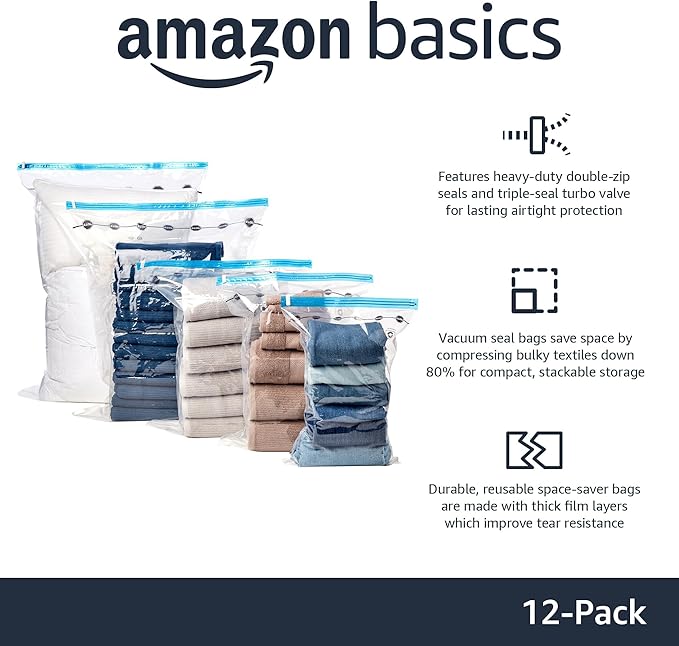 Amazon Basics Vacuum Compression Space Saving Storage Bags - Image 2
