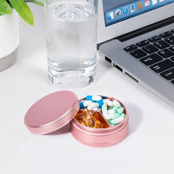 Metal Travel Pill Box 3 Compartment - Image 5