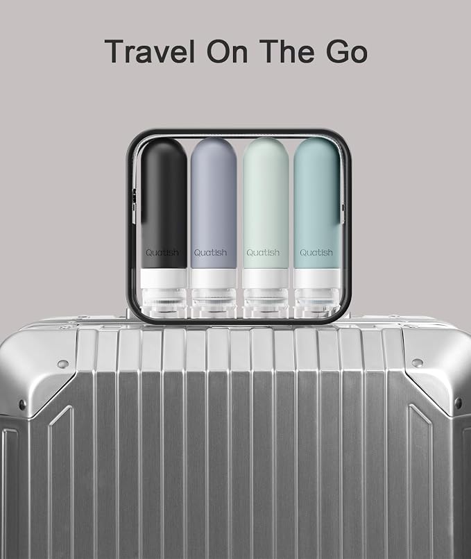 Quatish Travel Bottles for Toiletries, Original Patented Leak Proof Travel Size - Image 6