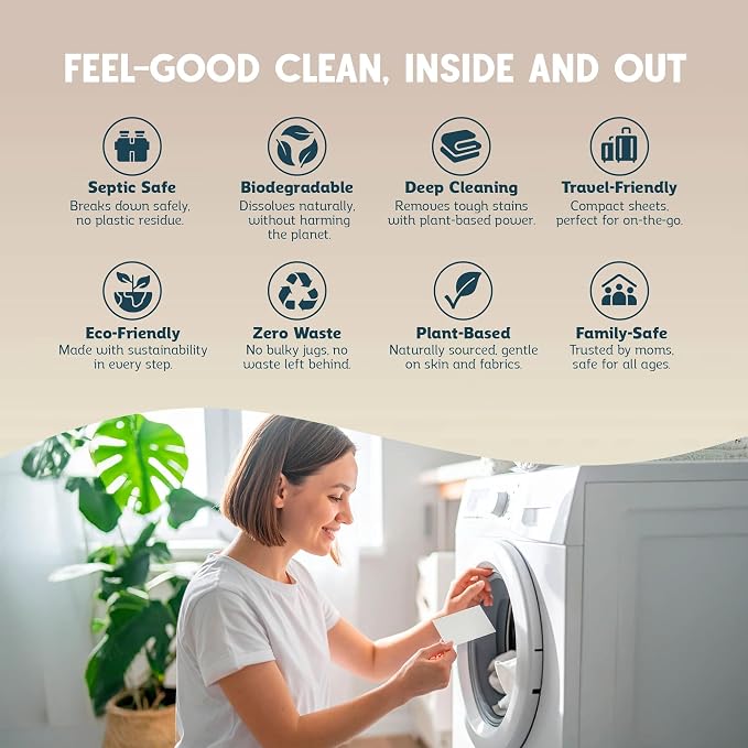 QLEAN Laundry Detergent Sheets – Travel Laundry Detergent Sheets - Image 7