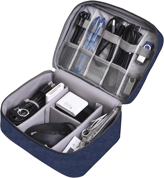Cable Organizer bag for women or men, Electronic Accessories Carry Case - Image 2