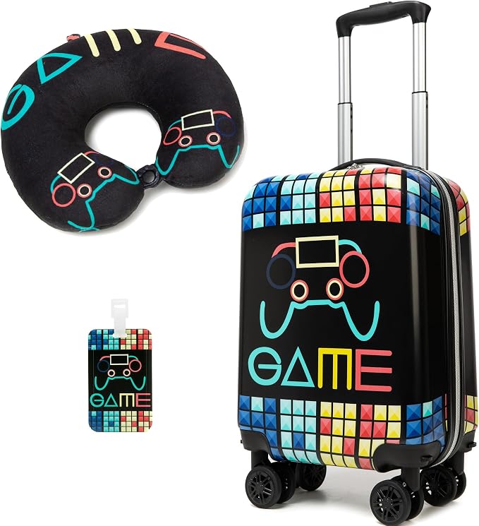 Kids Suitcase Set for Boys Hardside Luggage by Homskiii