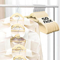 Velvet Felt Stackable Hangers 50 Pack, Non Slip, by UEAKPIC