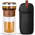 ZENS Modern Glass Infuser Teapot, One Touch Tea Maker by ZENSLIFESTYLE