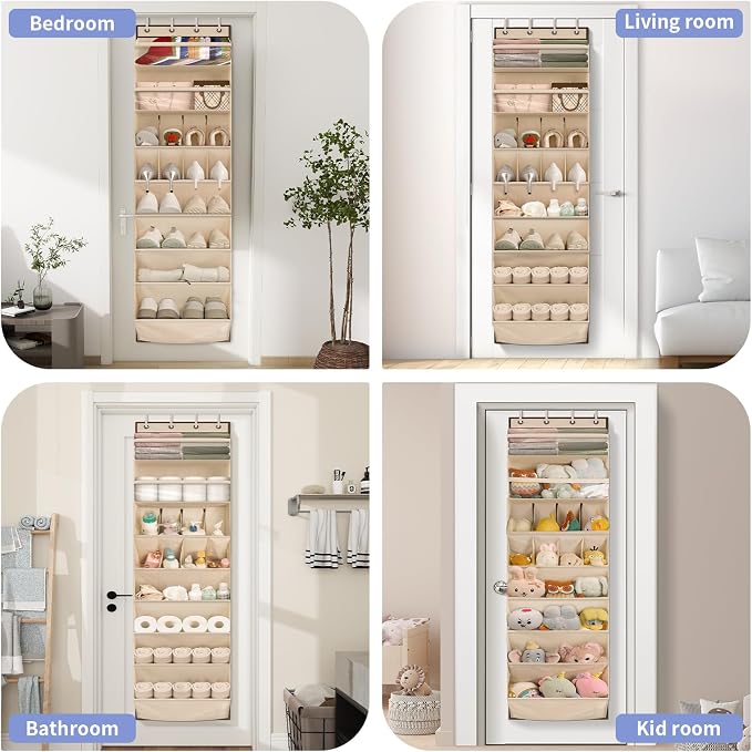FENTEC 1 Pack Over The Door Shoe Organizer, 8-Tier Shoe Rack - Image 6