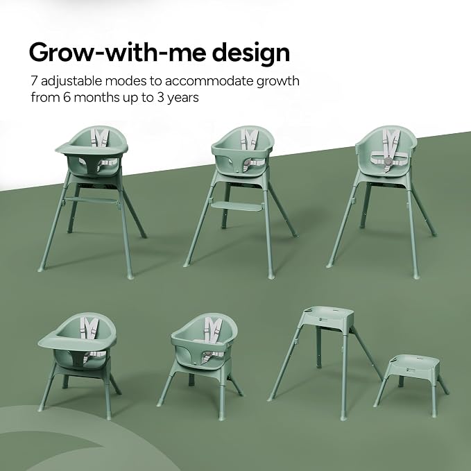 Mompush Olli 7-in-1 Convertible High Chair - Image 2