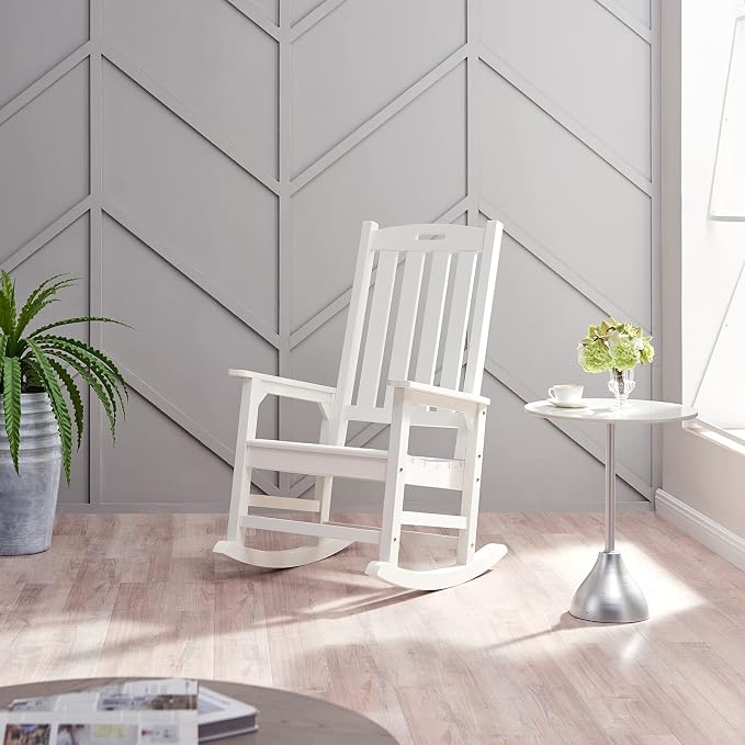 Psilvam Oversized Outdoor Rocking Chair, - Image 2