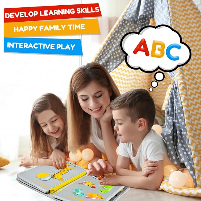 Qizfun Busy Board Book Montessori Toys - Image 6