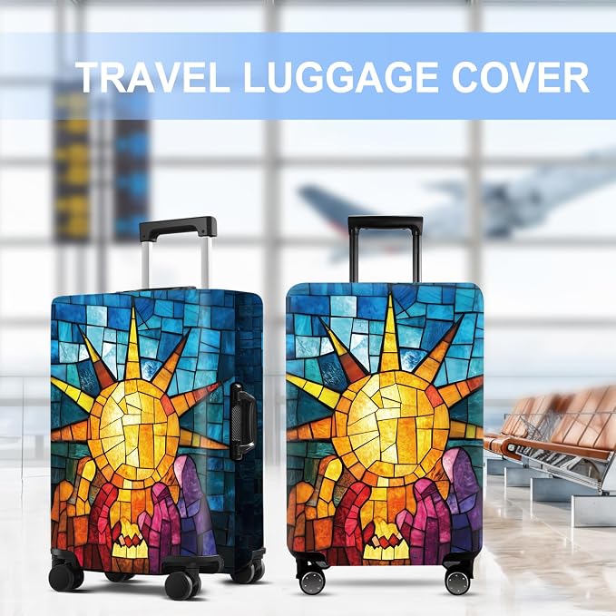 Luggage Cover Washable Suitcase Protector Anti-scratch Suitcase cover Fits - Image 5