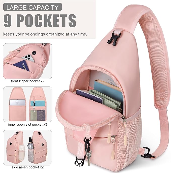 Crossbody Bags for Women Men Trendy Sling Bag Bakpack Casual Chest Bag - Image 3