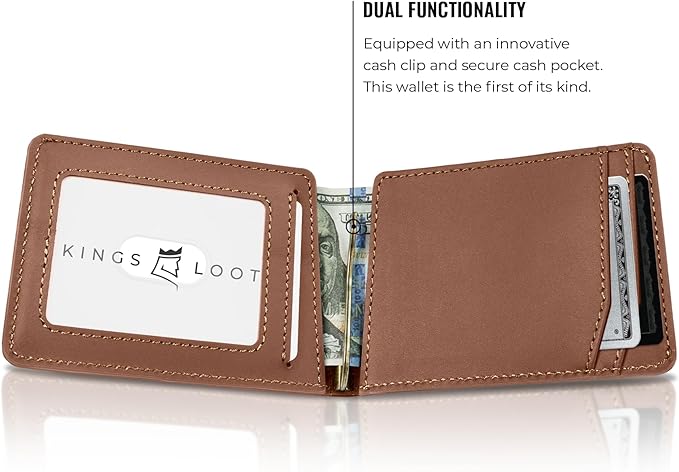 Kings Loot Wallet for Men | Customized Minimalist Slim RFID Blocking Leather - Image 4