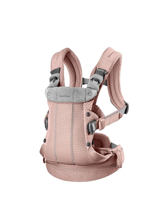 BabyBjörn Baby Carrier Harmony, Dusty Pink, 3D Mesh | 3-in-1 Ergonomic Baby by BabyBj%C3%B6rn
