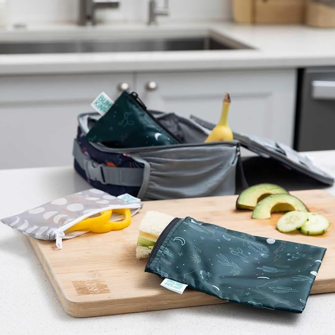 Bumkins Reusable Sandwich and Snack Bags, - Image 2