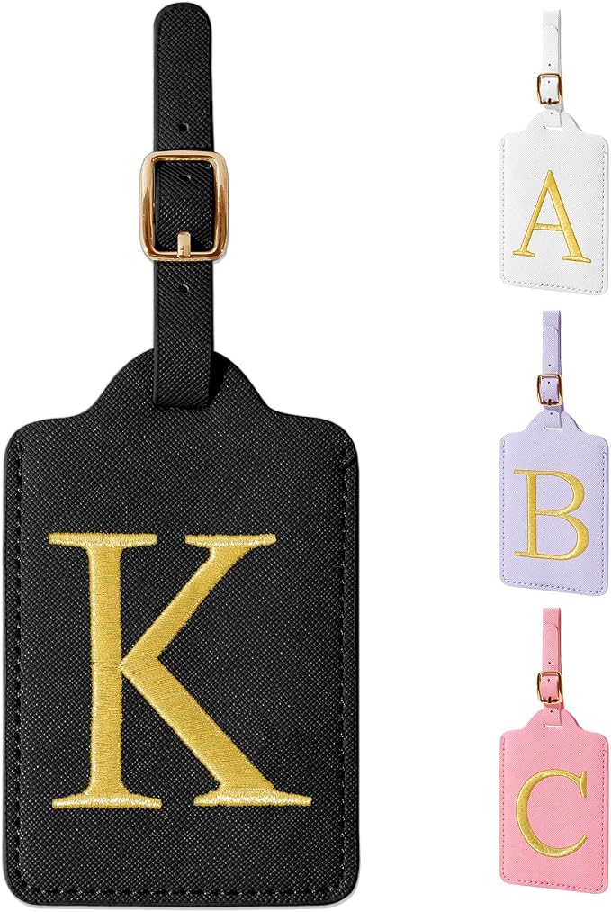 Personalized Initial Luggage Tags by izuzta