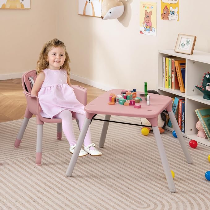 HONEY JOY 5-in-1 High Chair, Convertible Highchair - Image 9
