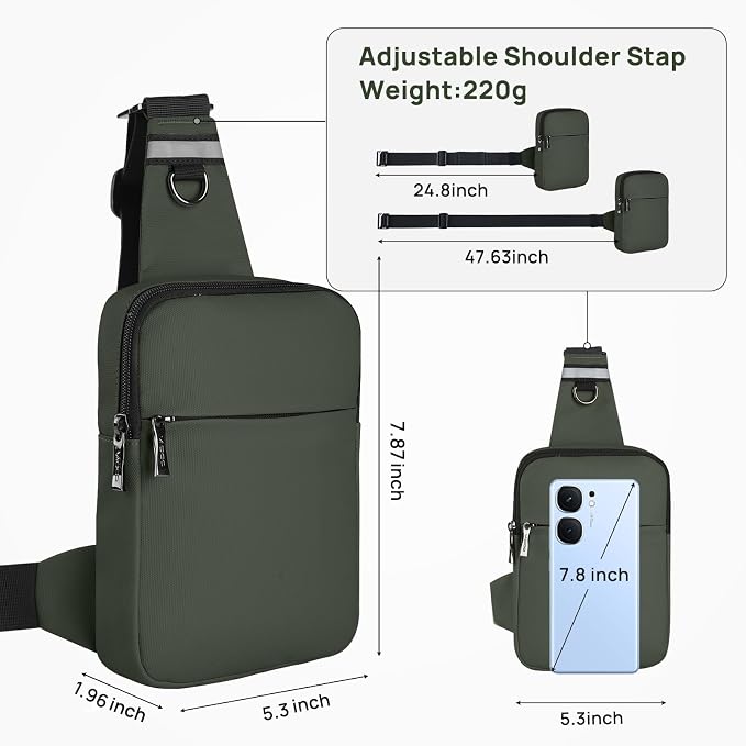 VADOO Mini Sling Bag, Small Crossbody Bag - Image 4