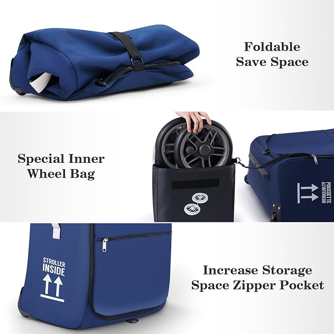 Stroller Bag for Airplane, Stroller Travel Bag Compatible - Image 6
