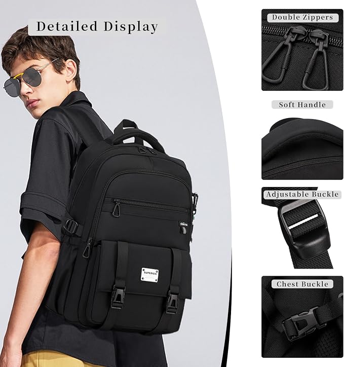Lanola College Backpack Casual Daypacks - Image 2