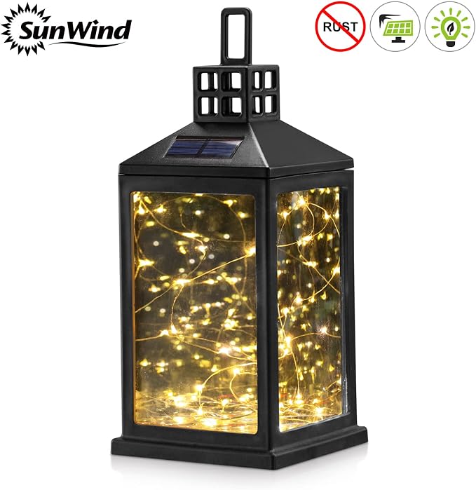 Solar Lantern Lights Outdoor SUNWIND Waterproof Solar Table Lamp Hanging - Image 4