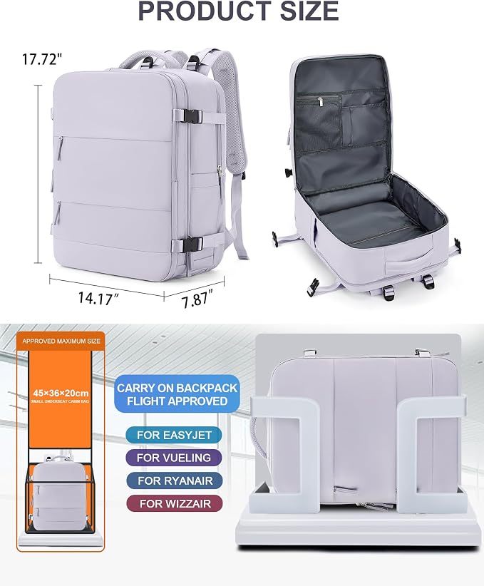 coowoz Large Travel Backpack Carry On - Image 4