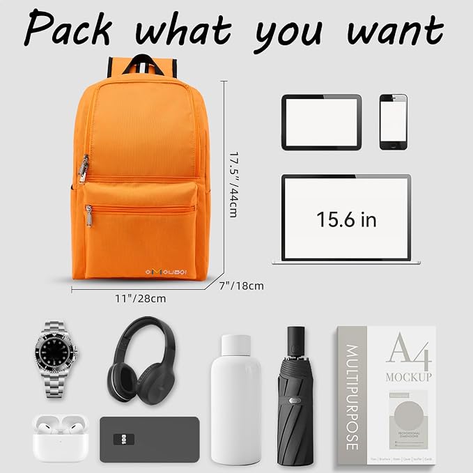OMOUBOI Casual Daypacks Superbreak Backpack 14 inch Laptop Backpack - Image 6