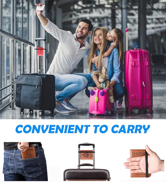 Passport Holder Cover Wallet Travel Essentials Leather Rfid Blocking Case - Image 6