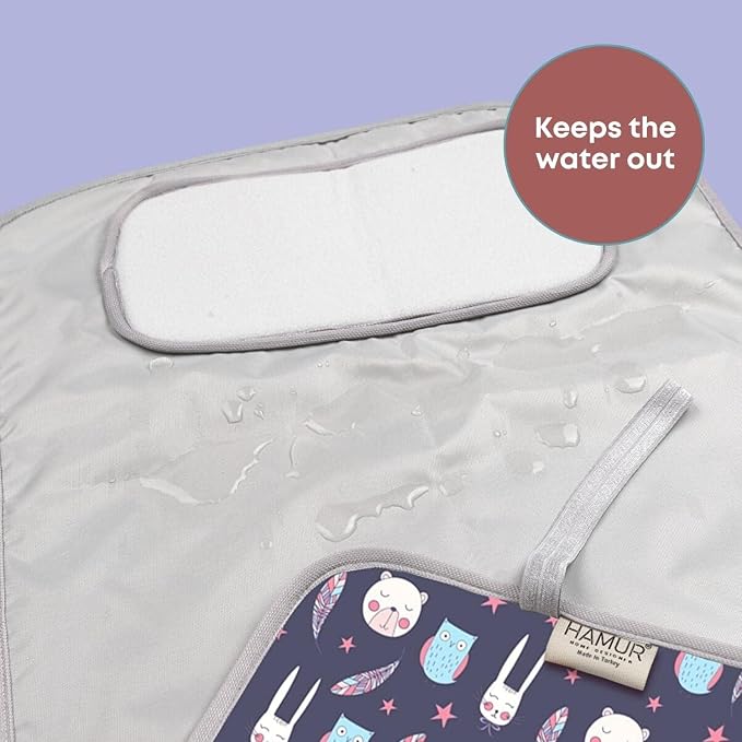 HAMUR HOME Portable Baby Changing Pad – Waterproof, Foldable & Lightweight - Image 6