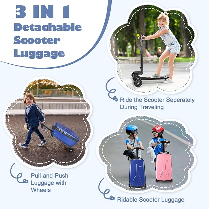 iubest Scooter Luggage Carry On Scooter Suitcase - Image 5