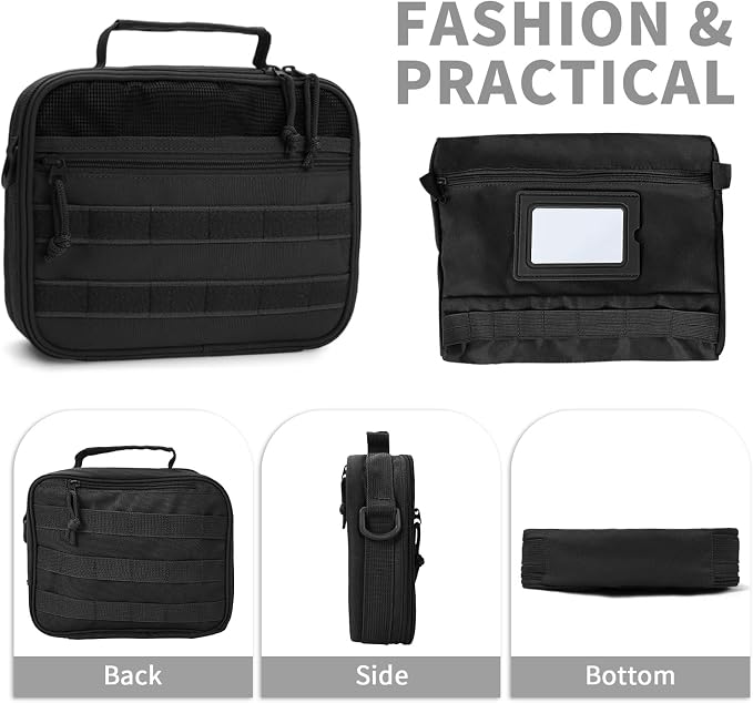 VELVEBAG Mens Toiletry Travel Bag Hanging Toiletry Bag Toiletry Bag Shaving Bag - Image 3