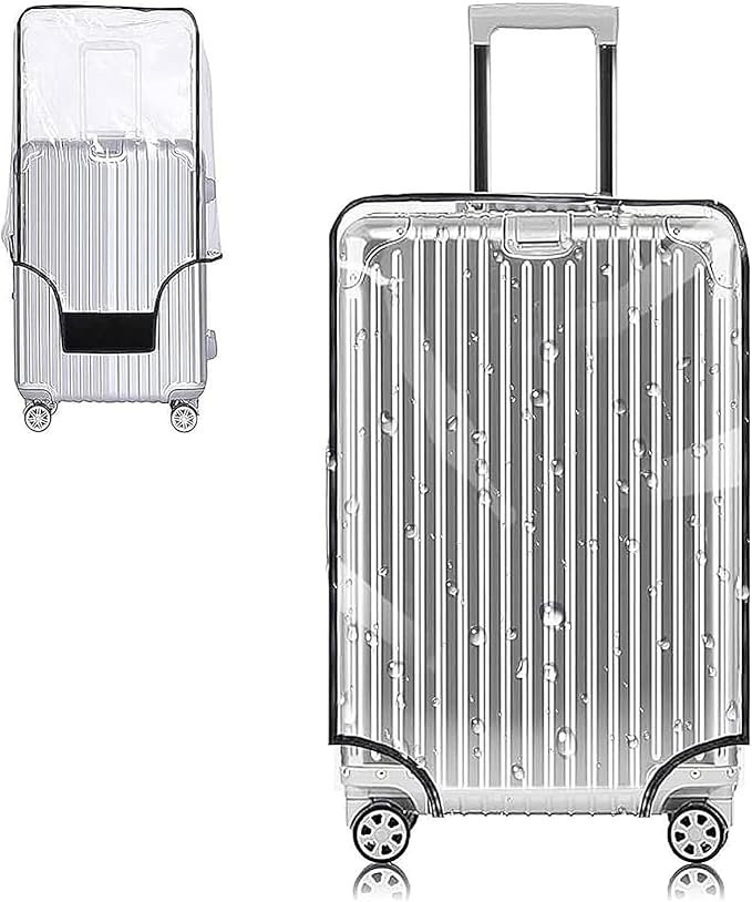 Yotako Clear PVC Suitcase Cover Protectors 24 Inch Luggage Cover by YOTAKO