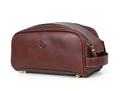 10" Premium Leather Toiletry Travel Pouch by AARONLEATHERGOODS%C2%AE