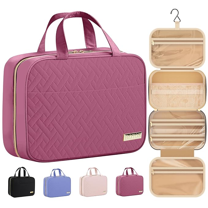 HOTOR Travel Toiletry Bag w/Hanging Hook by HOTOR