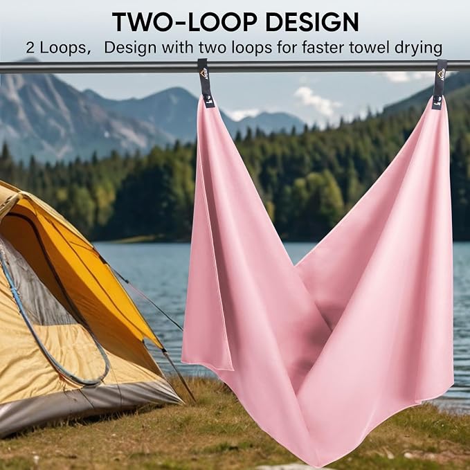 APEXUP Microfiber Travel Towel, Ultra Absorbent Quick Dry Towels, Lightweight - Image 6