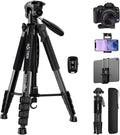 MACTREM 75 Inch Camera Tripod for Sony Canon Nikon, Lightweight Travel Video by MACTREM