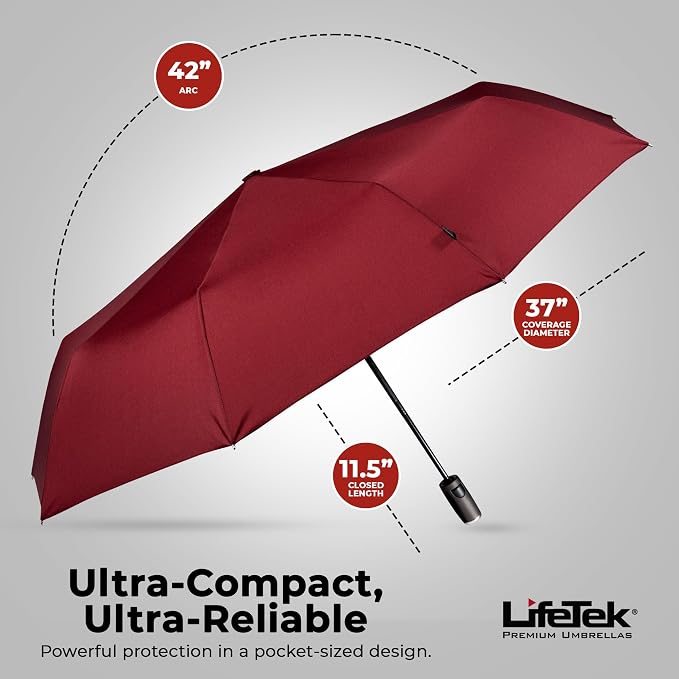 LifeTek Premium Travel Umbrella - Image 5