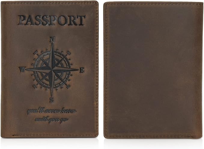 Polare Luxury RFID Blocking Leather Passport Holder Travel Wallet - Image 6