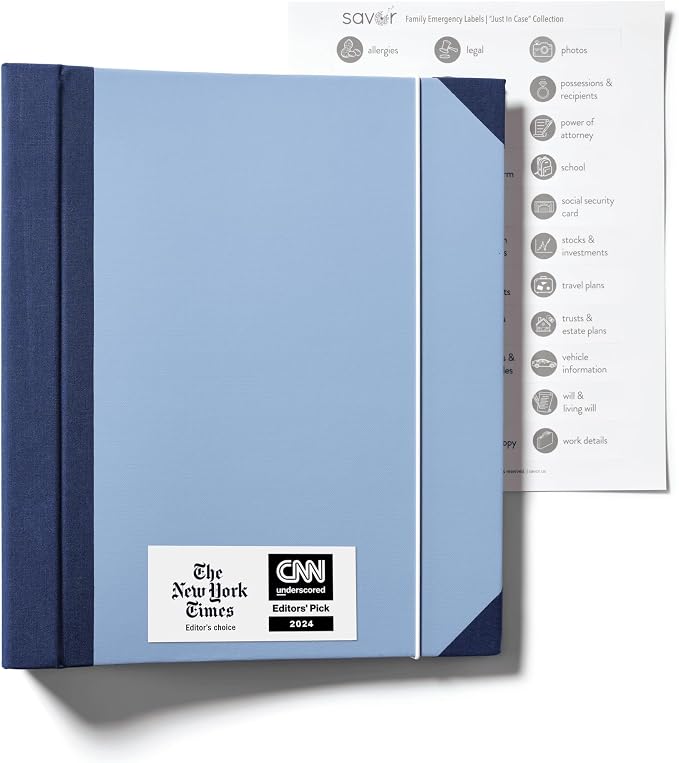 Savor | 2025 Edition The Folio™ Document Organizer | Custom Dyed Cloth-Bound - Image 2