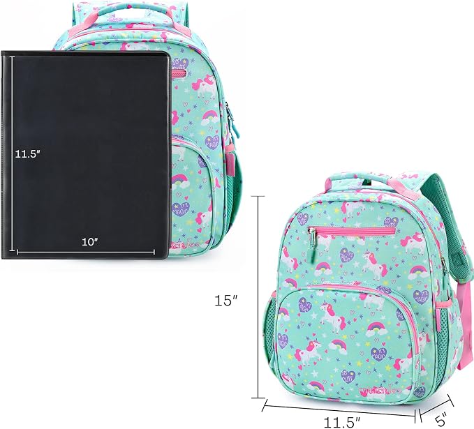 mibasies Girls Backpack 5-8: Lightweight Kids Backpacks - Image 4