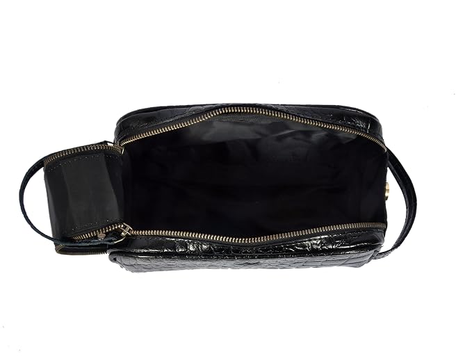 10" Premium Leather Toiletry Travel Pouch - Image 5