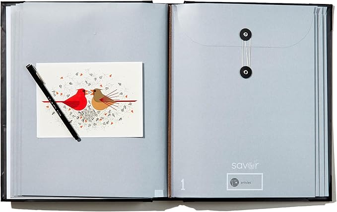 Savor | 2025 Edition The Folio™ Document Organizer | Custom Dyed Cloth-Bound - Image 2