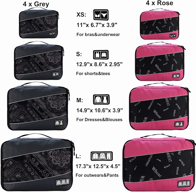 Packing Cubes Luggage Bags Organizer Durable Travel Accessories - Image 2