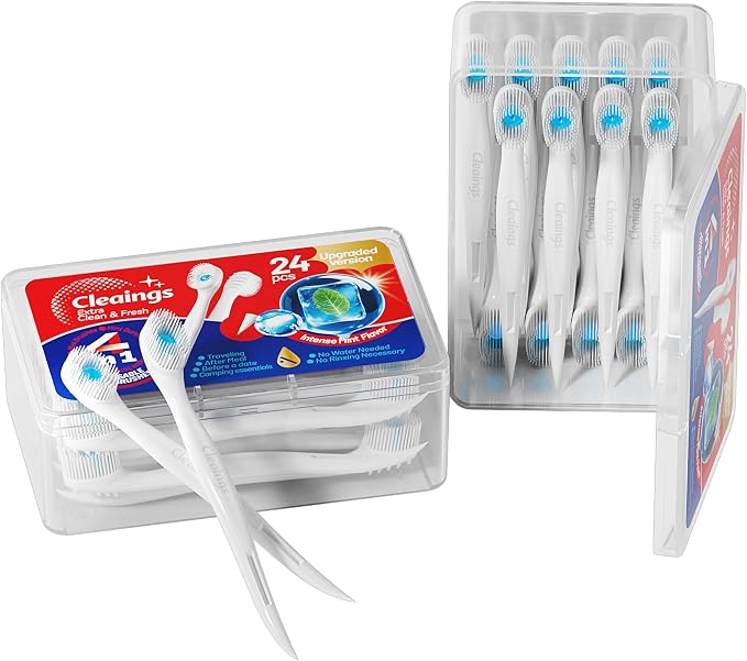 cleaings® Mini Disposable Toothbrush Set by Trycleaingsrefreshsmile