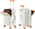Hard Shell Luggage 20 Inch Travel Luggage, PC+ABS Aluminum Frame, Lightweight by cycyCarry