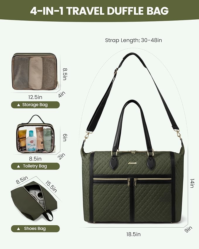 LOVEVOOK 4-in-1 Travel Weekender - Image 2