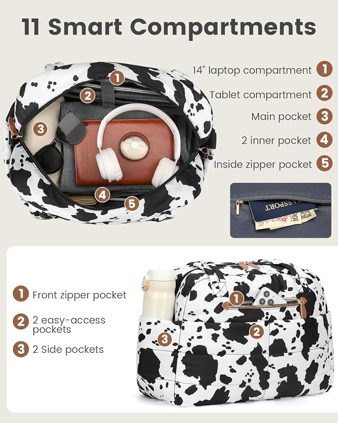 Travel Duffle Bag, Puffer Carry On Duffel Bag - Image 4