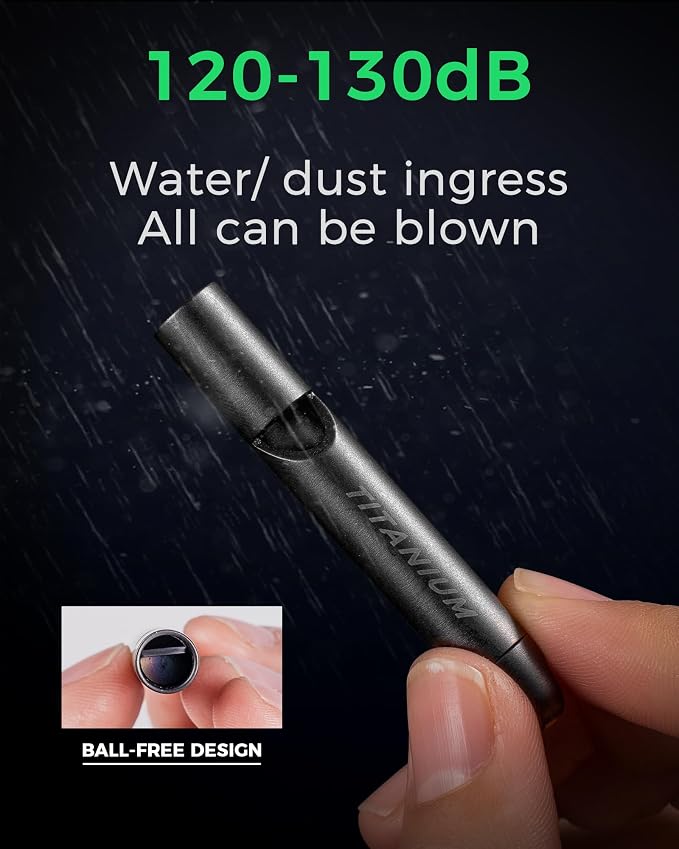 Titanium Emergency Whistle, Survival Safety Whistles - Image 5