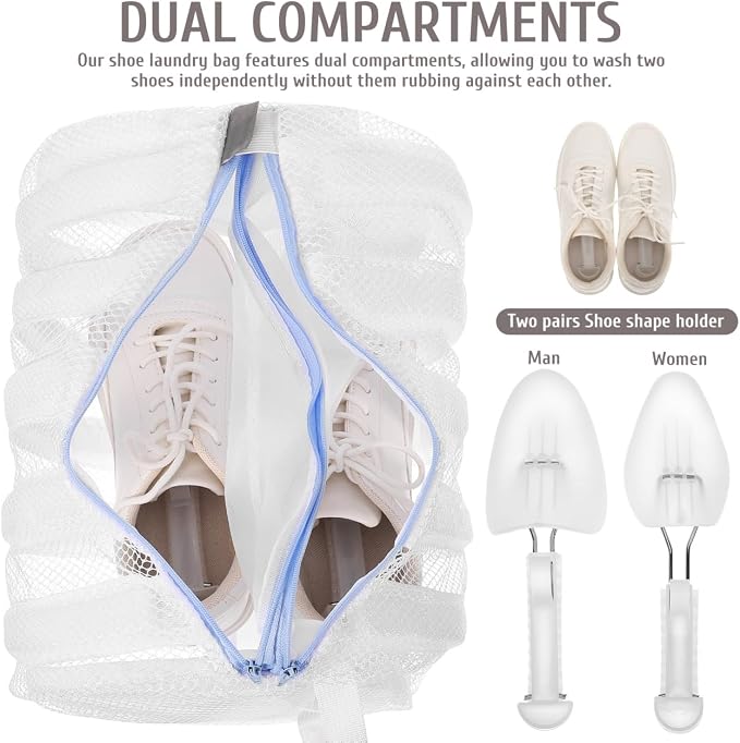 Mesh Shoe Laundry Bag with Stretcher - Image 2