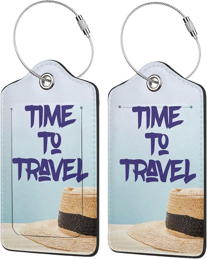 2 Pcs Time to Travel Luggage Tag - Image 4