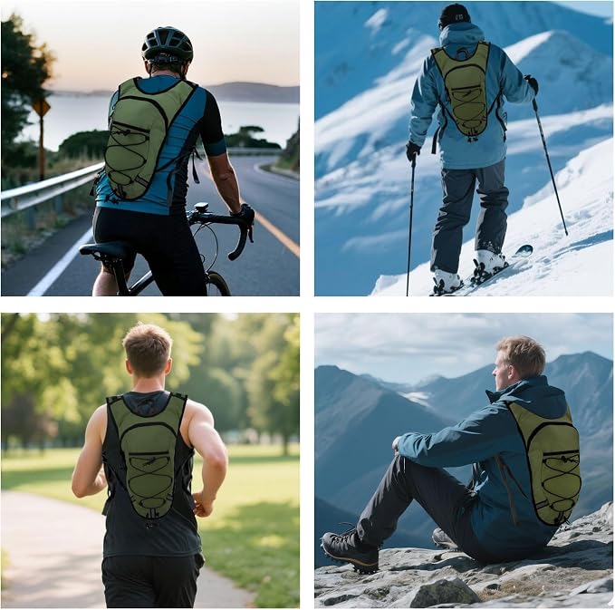 Lightweight Hydration Backpack 2L Water Bladder Pack - Image 6