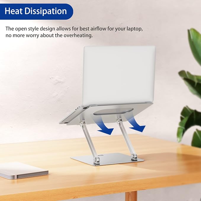 BESIGN LS10 Aluminum Laptop Stand, Ergonomic Adjustable Notebook Stand - Image 8